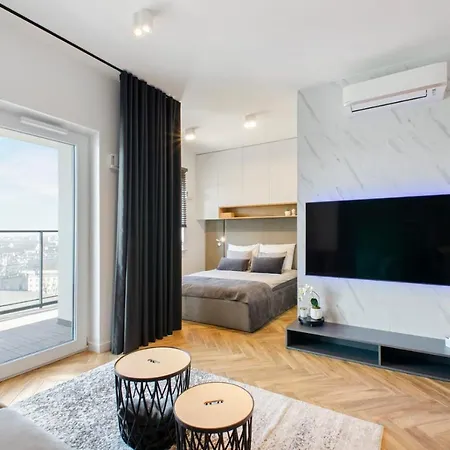 Penthouse Neopolis Centrum Parking Dostęp na Kod Widok na Zachód Słońca Łódź Zewnętrze zdjęcie