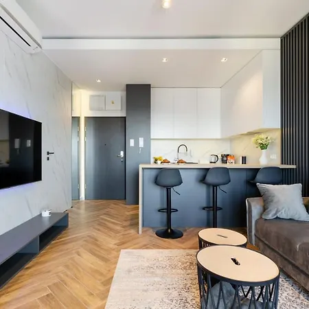 Penthouse Neopolis Centrum Parking Dostęp na Kod Widok na Zachód Słońca Łódź Zewnętrze zdjęcie
